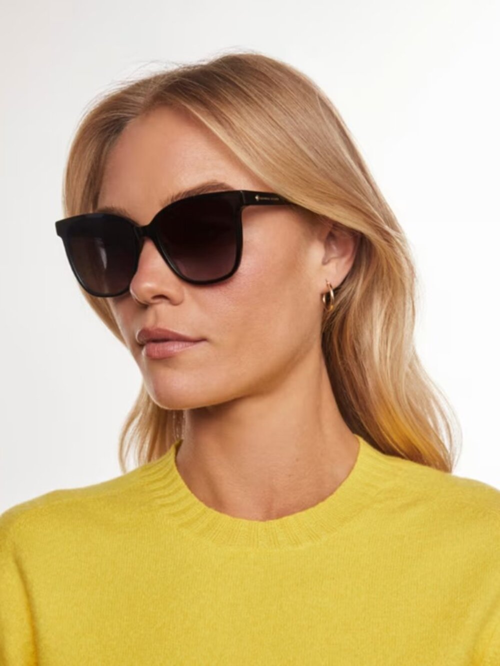Kendra Scott - Dira Rectangle Sunglasses (NIB) - Black - Picture 6 of 8